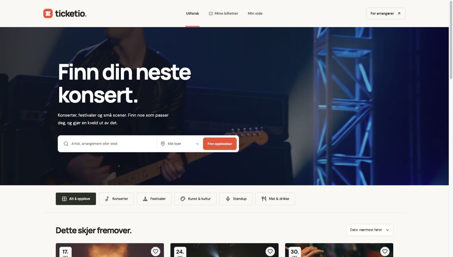 Ticketio, a digital platform for tickets and events.